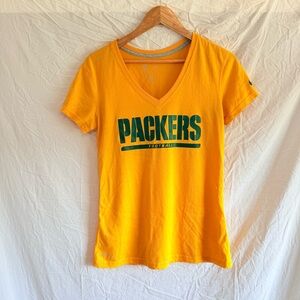 Yellow Packers V-Neck T-Shirt